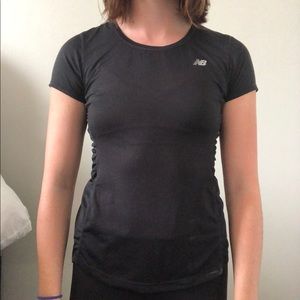 New Balance running shirt with rousing